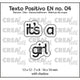Crealies • testo positivo stans è una femmina