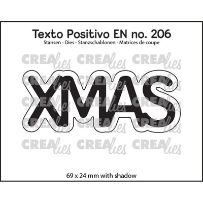 Crealies • testo positivo fustelle xmas