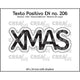 Crealies • texto positivo snijmallen xmas