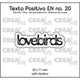 Crealies • texto positivo snijmallen lovebirds