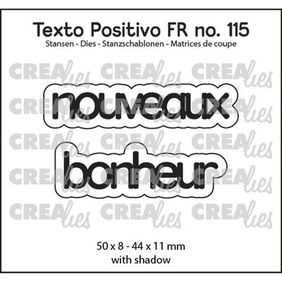 Crealies • testo positivo stans nouveaux bonheur