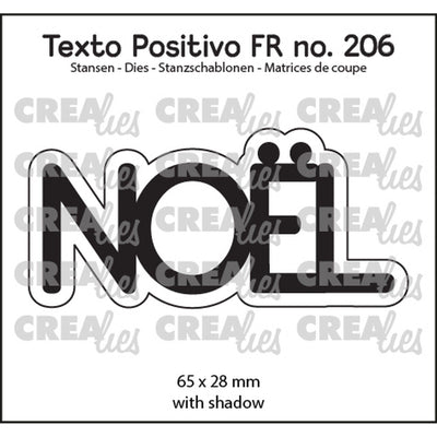 Crealies • texto positivo snijmallen noël