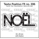 Crealies • texto positivo snijmallen noël
