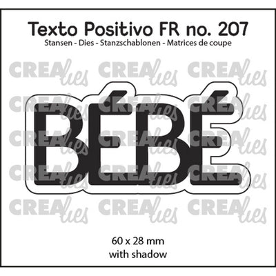 Crealies • testo positivo stans bébé