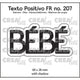 Crealies • testo positivo stans bébé