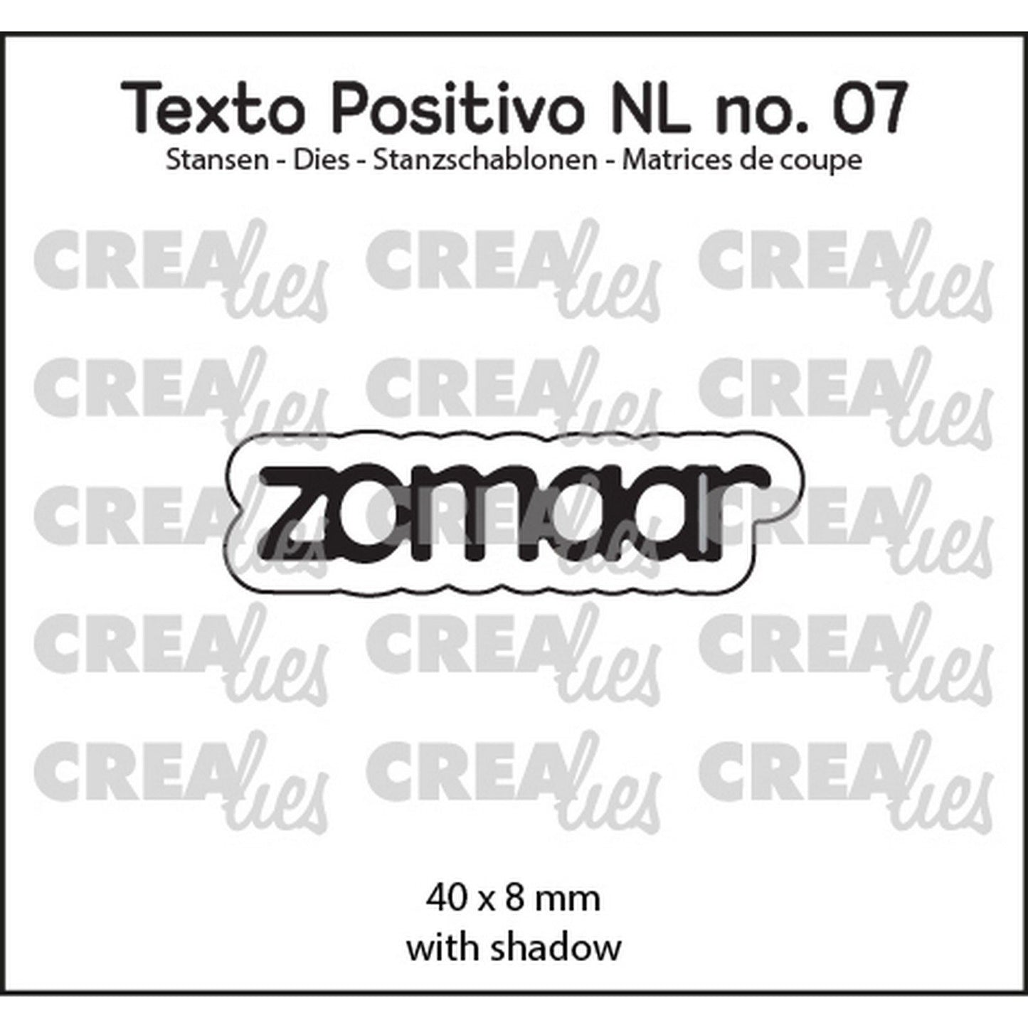 Crealies • texto positivo en dies just like that
