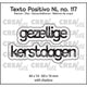 Crealies • texto positivo nl dies gezellige kerstdagen
