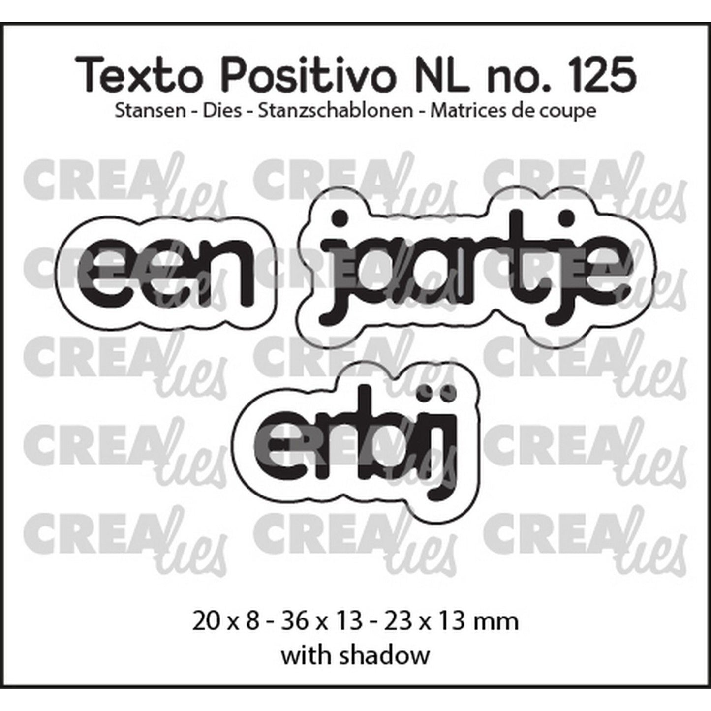 Crealies • snijmal een jaartje erbij