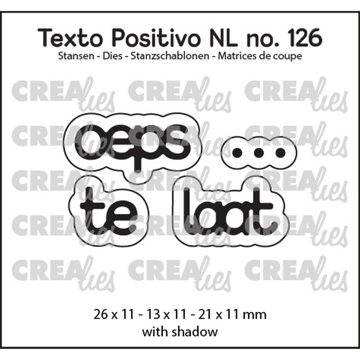 Crealies • fustella oops…. troppo tardi