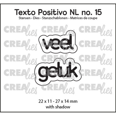 Crealies • testo positivo taglio muore buona fortuna
