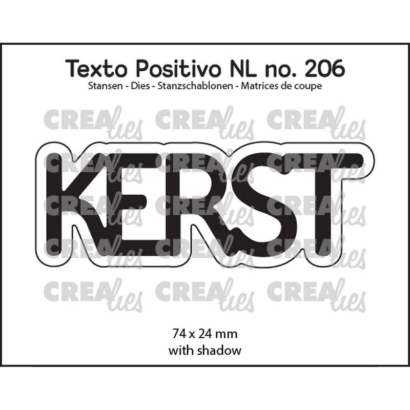 Crealies • texto positivo troqueles corte Navidad