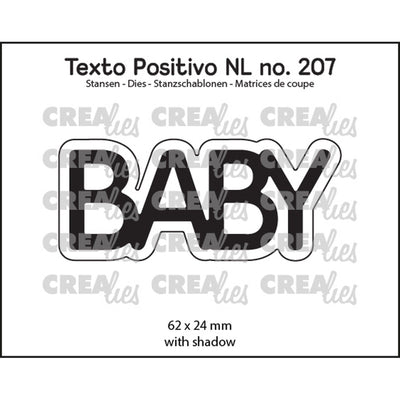 Crealies • testo positivo fustellato baby