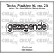 Crealies • texto positivo fustelle benedette