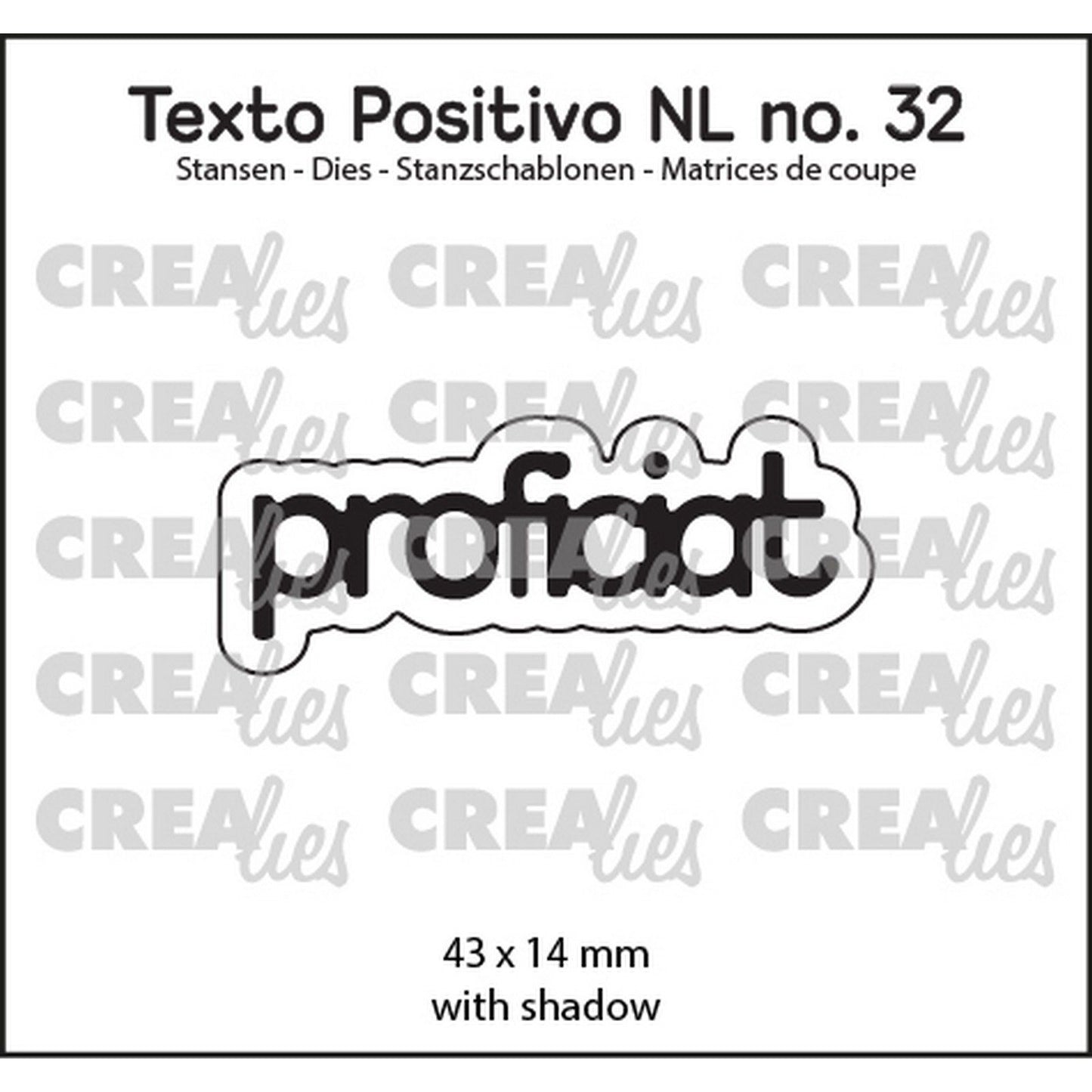 Crealies • testo positivo en dies congratulazioni