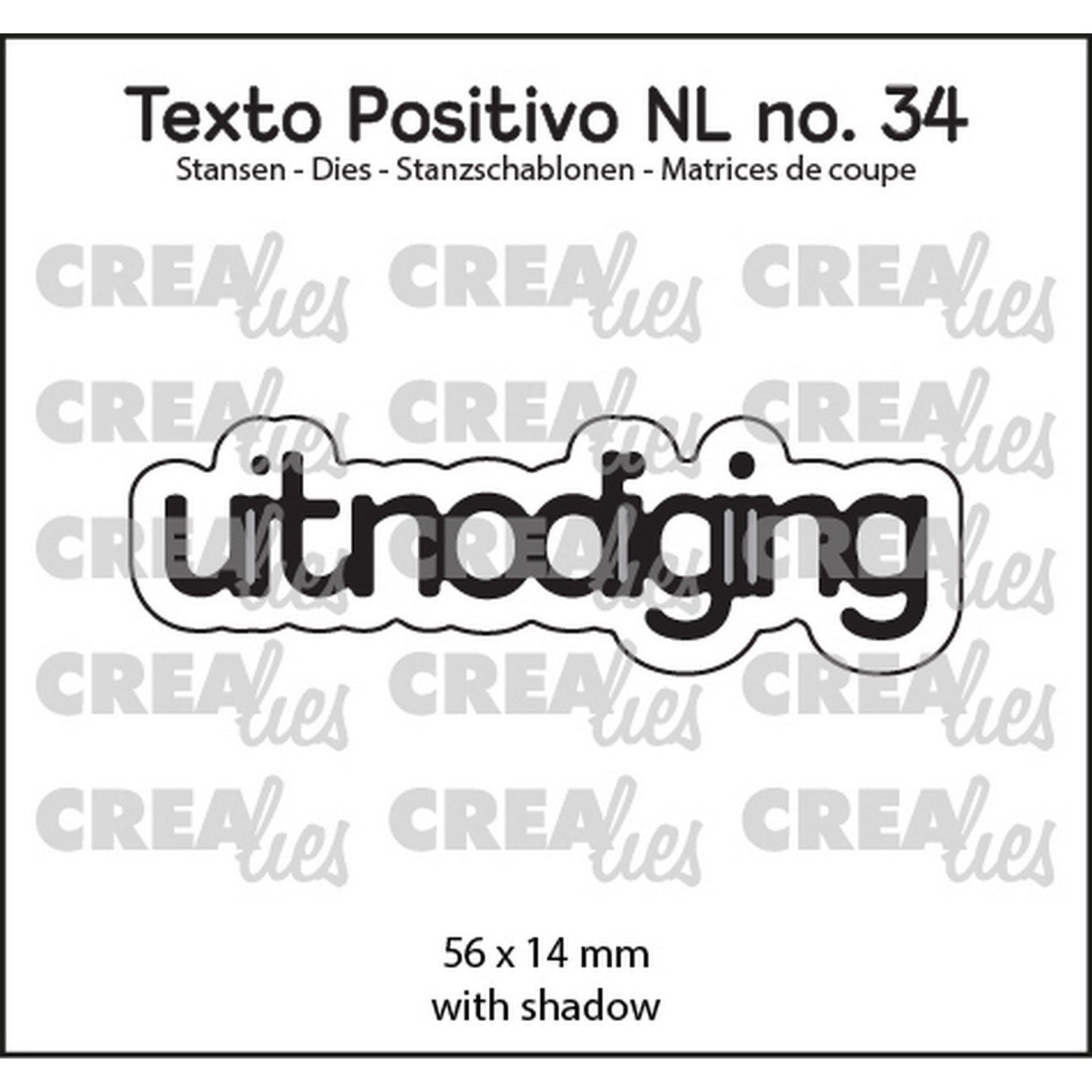 Crealies • texto positivo en esta invitación