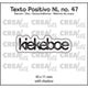 Crealies • testo positivo e dies peekaboo
