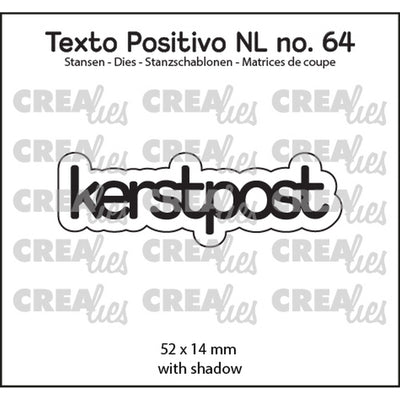 Crealies • texto positivo snijmallen kerstpost