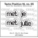 Crealies • texto positivo fustelle con te con te