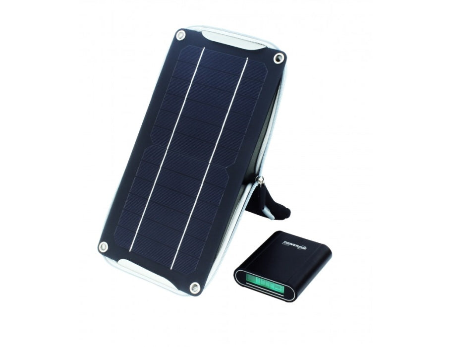 Powerplus zonnelader met accu - crocodile