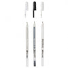 Sakura • bolígrafo de gel gelly roll negro, blanco transparente 3 piezas