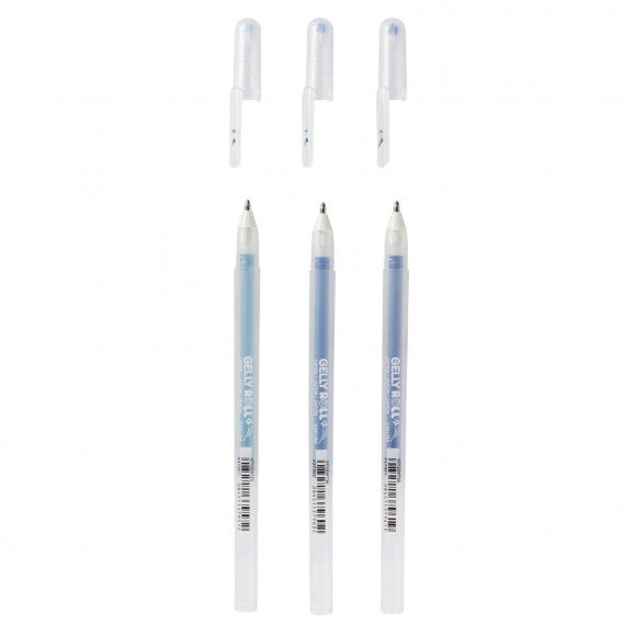 Sakura • penna gel gelly roll stardust glitter oceano 3 pezzi