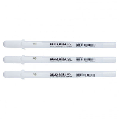 Sakura • gelly roll gelpen 05 wit 3stuks