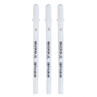 Sakura • gelly roll gelpen 10 wit 3stuks