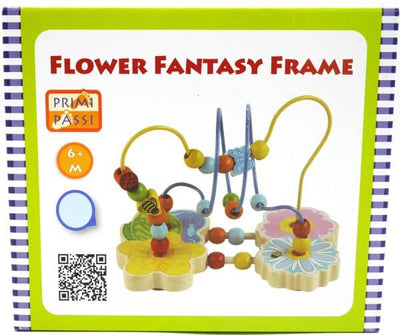 Marco de cuentas florales de madera Jonotoys primi passi