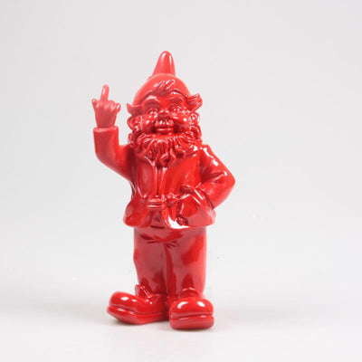 Stoobz design stoobz gnomo f*ck you rosso 16x12x32 cm