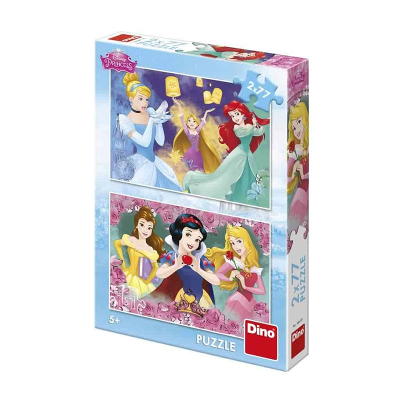Disney puzzle principesse 2 x 77 pezzi