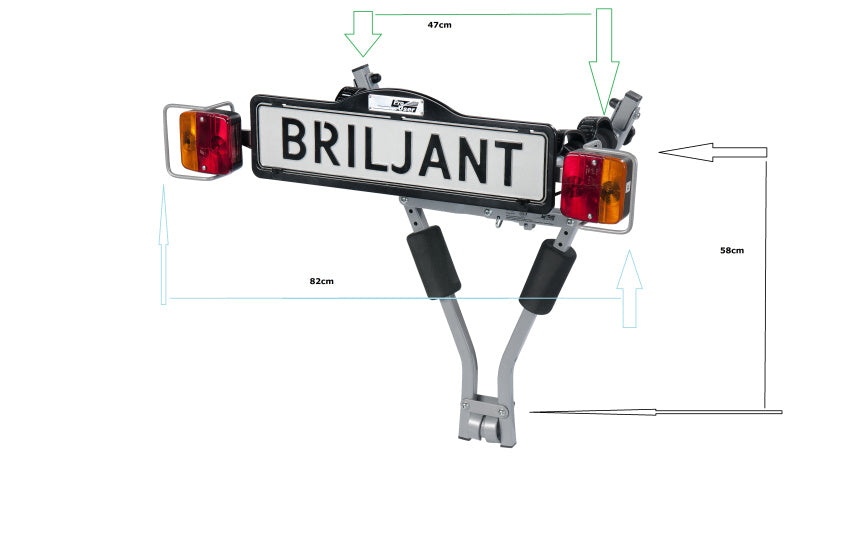 Pro-user Briljant Trekhaak Fietsendrager 7 13-polig max. 40 kg