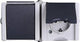 Proaqa kopp swd interruptor combinado ra de superficie horizontal - 4628140