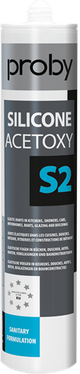 Proby silicone acetossi s2 | 280ml| grigio (12 pezzi) - 12002439