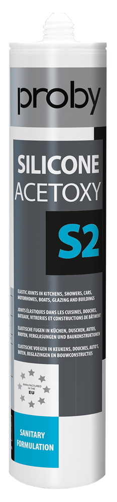 Proby silicone acetossi s2 | 280ml| grigio (12 pezzi) - 12002439