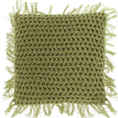 Cuscino living unico tufo verde oliva 45x45 cm | 6 pezzi