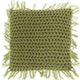 Cojín living único tufo verde oliva 45 x45 cm | 6 piezas