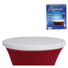 Elegance topcover statafel wit 80 cm | 12 stuks