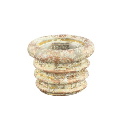 Vaso da fiori Ptmd zero swirl crema xs 12 cm | 18 pezzi