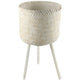 Macetero Countryfield a pie rosita crema 73 cm | 2 piezas