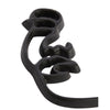 Light living wanddecoratie face zwart 38 cm | 6 stuks