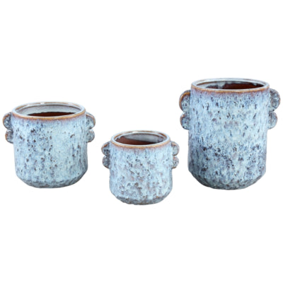 Ptmd bloempot shay hoog s blauw 14 cm | 18 stuks