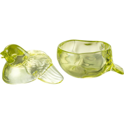 Olla J-line con tapa cristal paloma verde 14 cm | 12 piezas