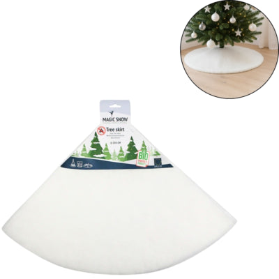 Gonna per albero di Natale bianca 100 cm | 12 pezzi