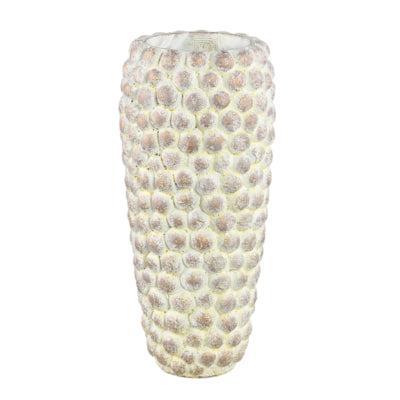 Ptmd vaso da fiori noise alto m crema 45 cm | 2 pezzi
