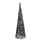 Cono natalizio Countryfield Lille LED a batteria nero 60 cm | 6 pezzi