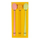 Cucchiaio cocktail metallo rosa giallo verde 22 cm set da 3 b-choice | 24 pezzi
