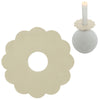 Anillo para vela Stjernsund flor de loua beige brillo 9,3 cm | 24 piezas
