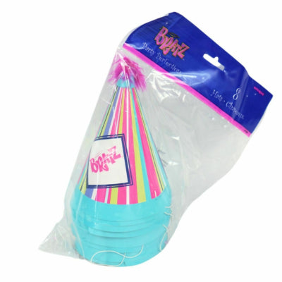 Gorros de fiesta Bratz con elástico 16 cm 8 piezas | 24 piezas
