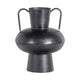 Jarrón de madera vere metal negro 37 cm | 4 piezas