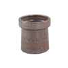 Ptmd bloempot rail hoog s donkerbruin 11 cm | 18 stuks